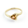 thumbnail image 2 of Galaxy Gold 14k Yellow Gold Heart-shaped Natural Citrine Ring - Size 9.0, 2 of 5