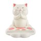 thumbnail image 1 of Soporte para móvil con forma de gato de resina, soporte de escritorio antideslizante, ángulo ajustable para smartphone y tableta, bonita decoración para el escritorio de casa o la oficina, 1 of 7