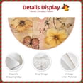 thumbnail image 3 of KLL Christmas Tree Skirt,Party Decorations Farmhouse for Christmas Decorations Holiday Party 36" -Vintage Floral Butterfly Collage, 3 of 6