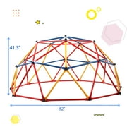 Tobbi Climbing Dome Steel Frame Monkey Bars Playset Children Outdoor Playground