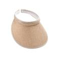 thumbnail image 2 of Sonducket Sombreros para el sol Protección Clip-On Gorras Visera de lino Ajustable Grandes aleros Parte vacía Color sólido Regalo deportivo Sombreros beige Sonducket AP010232-08, 2 of 6