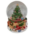 thumbnail image 4 of Northlight Musical Santa Giving Gifts Christmas Tree Snow Globe - 5", 4 of 4