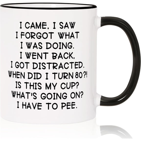 Funny 80th Birthday Gifts for Women Men Mug 11oz, 80 Year Old Birthday Gifts for Her Him, Happy 80th Bday Gift Idea for Mom Dad Grandpa Grandma, 1945 Birthday Gift Decorations Coffee Cup