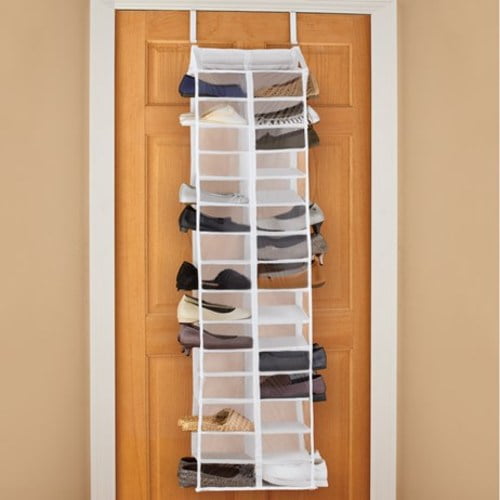 Clear Over The Door Hanging Shoe Organizer 30 Pockets