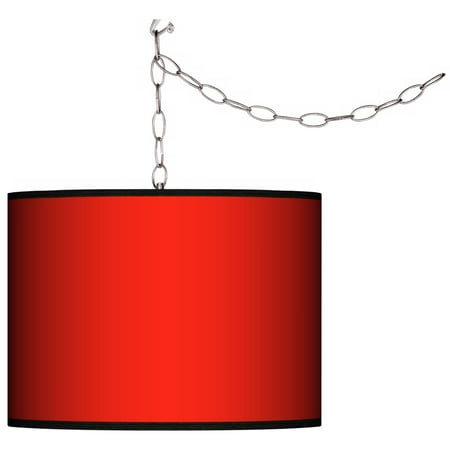 

Giclee Gallery All Red Giclee Swag Style 13 1/2 Wide Plug-In Chandelier