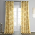 thumbnail image 2 of Kupala Eternal Gold Printed Cotton Curtain (1 Panel), Kupala Eternal Gold, 50W X 108L, 2 of 6