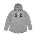 thumbnail image 4 of Under Armour Men's Rival Terry Logo Hoodie, Onyx White \ White,L - US, 4 of 4