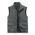 thumbnail image 1 of JHLZHS Denim Jacket Mens Jacket Field Pofessional Emergency Field Fishing Pocket Vest Fall Jackets 361, 1 of 3