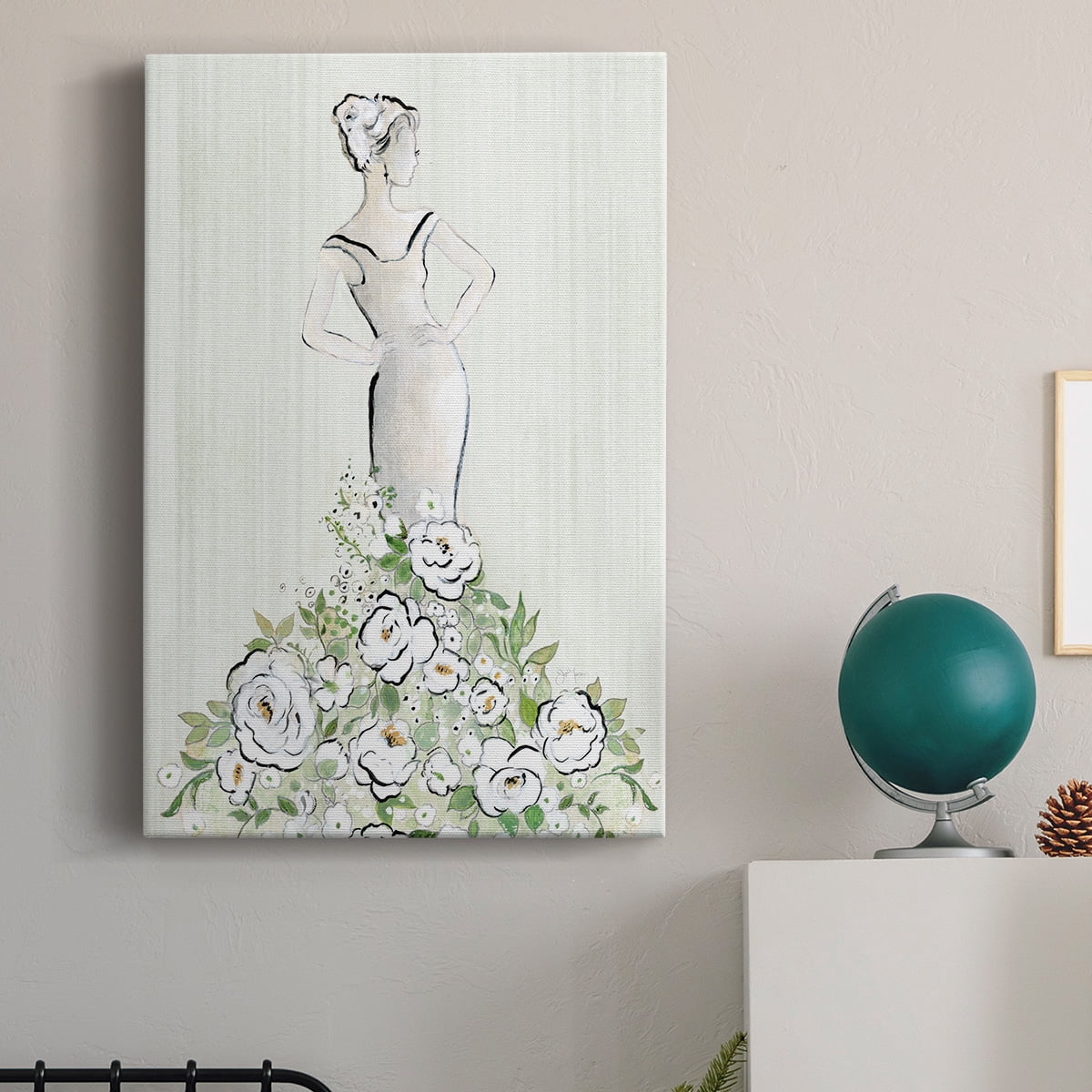 Fashion Floral Figurative Premium Gallery Wrapped Canvas - Ready to Hang