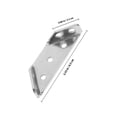 thumbnail image 2 of CTIRCHIU 10 Pcs Connecteur de Fixation pour Support d'Assemblage de Coin de Meuble en Acier Inoxydable Argenté, 2 of 8