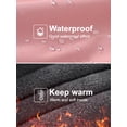 thumbnail image 5 of Pdbokew Women's Winter Coats Waterproof Snow Ski Jacket Warm Fleece Light Pink XL, 5 of 8