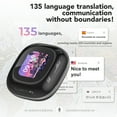 thumbnail image 3 of Sunspire M96 Wireless Translation Earbuds with Full-Color Touch Screen, Wireless 5.4, 30-Hour Playtime, Built-in Mic, Real-Time Multilingual Support, Type-C Charging, Ideal for Travel & Hands-Free, 3 of 9