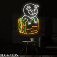 thumbnail image 3 of Glowneon Alien Sandwich Neon Sign, Alien Led Sign, Sandwich Shop Art, 3 of 5