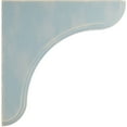 thumbnail image 2 of 1 3/4"W x 7 1/2"D x 7 1/2"H Eaton Wood Vintage Decor Bracket, Driftwood Blue, 2 of 6
