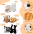 thumbnail image 4 of MorisMos 6 Pcs Bulk Kitten Stuffed Animal Set, Cute Stuffed Cat Toys with Multi-Pose, 4 of 7