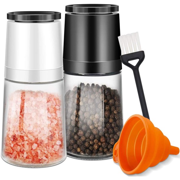 Salt and Pepper Grinder Refillable, CPDD Pepper Mill Salt Grinder