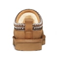thumbnail image 5 of Litfun Women's Suede Fuzzy Slippers Winter House Shoes Cozy Mini Boots for Indoor Outdoor, Chestnut, 5 of 7