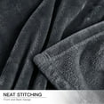thumbnail image 5 of Throw Blanket, Fuzzy & Plush Warm Fleece Blanket, King Size Dark Gray Blankets for Couch Beds, Washable Soft Blankets for Women, 108" x 90", 5 of 9