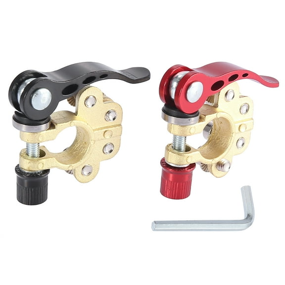 Pair 4 Way Car Battery Terminals Clamp Battery Cable Ends Quick Release Disconnect for SAE JIS Type a Posts