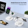 thumbnail image 3 of Tignapoo 5-in-1 Magnetic Wireless Charger with LED Light for Apple Devices - Fast Charging, Night Light, and Multi-Device Compatibility in White, 3 of 6
