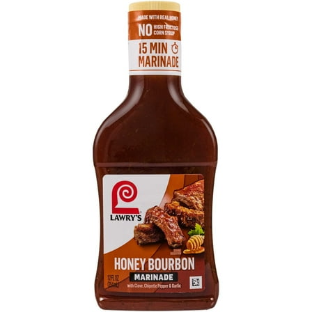 Lawry's Honey Bourbon Marinade, 12.0 fl oz Bottle