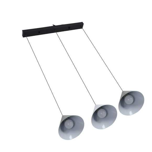 Pendant Lights Kitchen Island, 3 Lights Iron 3 Colors Temperature Hanging Pendant Lamp Modern Innovative Nordic Style Linear Chandelier for Kitchen Living Room Hallway Bedroom