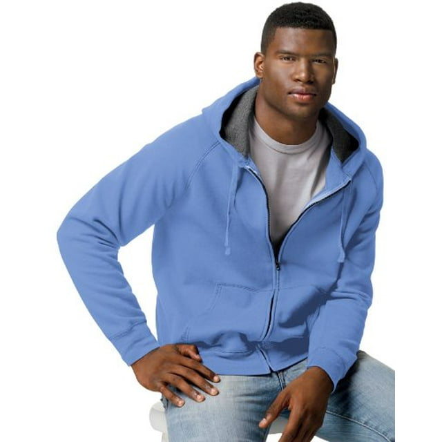 Hanes Men's Nano Premium Soft Lightweight Fleece Full Zip Hood ...