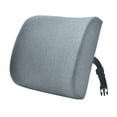 thumbnail image 1 of Decodeary Stay Comfortable At All Times Lumbar Support Pillow Made With Memory Cotton darkgray 33x32x10cm 1Set, 1 of 6