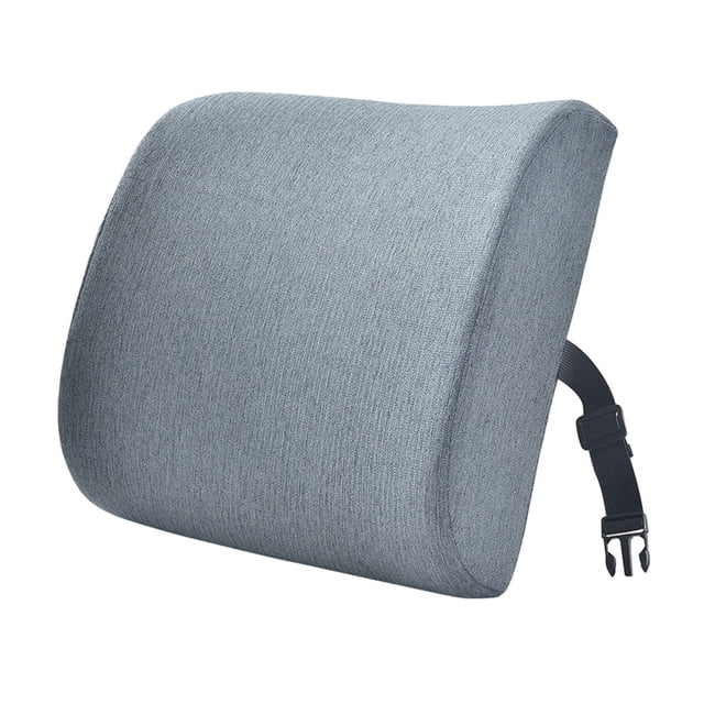 Decodeary Stay Comfortable At All Times Lumbar Support Pillow Made With Memory Cotton darkgray 33x32x10cm 1Set