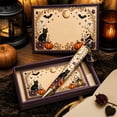 thumbnail image 5 of StlyGar Spooky Halloween Decorative Ballpoint Pen with Gift Box Witch Hat Charm Vintage Print Plastic Pen Elegant Holiday Stationery Gift for Teens, 5 of 6