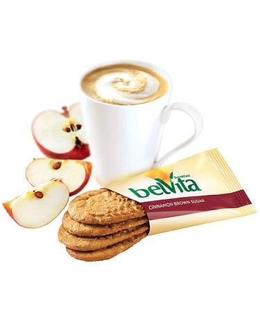 belVita Breakfast Crunchy Cinnamon Brown Sugar Biscuits, 25 Packs (4 Biscuits per Pack)