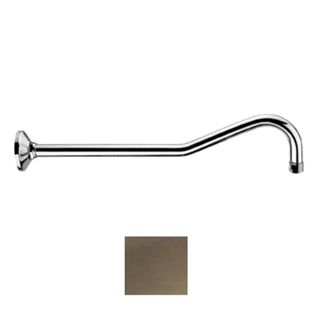 17 in. Showerhaus long hooked solid brass shower arm Brushed Nickel
