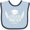 thumbnail image 3 of Inktastic Grad Squad with Graduation Cap and Wings Boys or Girls Baby Bib, 3 of 4