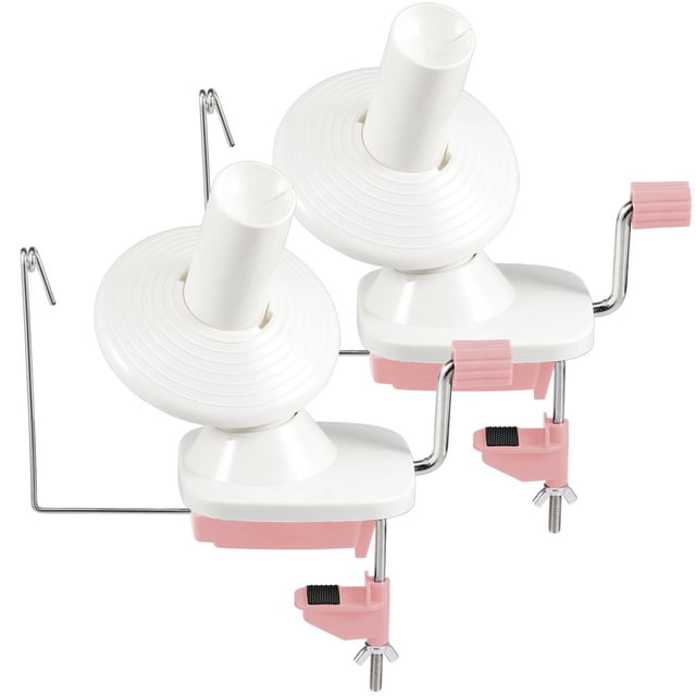 HLONK 2Pcs Yarn Ball Winder Efficient Yarn Spinner Low Noise Thread Winder Easy to Install Crocheting Spinner Wool Winding Machine for Crocheting Knitting