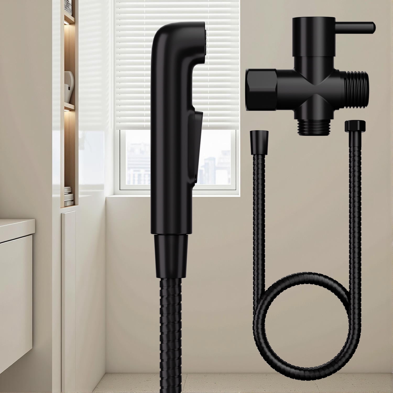 Handheld Bidet Sprayer Bidet Attachment with Shut Off Valve Installation Kit Included