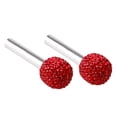 thumbnail image 1 of Bling Car Inner Door Lock Covers Rhinestones Automotive Pull Rod Decoration Stickers Sparkly Door Cap Universal for Vehicles, 1 of 3