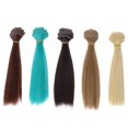 thumbnail image 1 of 5pcs Résistance à la Chaleur Cheveux Raides Perruque Artisanat DIY Perruques Perruques Trame Extensions de Cheveux, 1 of 9