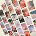 thumbnail image 4 of Juego de postales temáticas de flores románticas, tarjeta de deseos de regalo, decoración de tarjeta de mensaje, tarjeta de felicitación de bendición, tarjeta postal, venta, 30 hojas por caja, 4 of 4