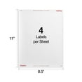 thumbnail image 3 of Staples Laser/Inkjet Shipping Labels 3 1/2" x 5" Bright White 4 Labels/Sheet 100 Sheets/Pack 400, 3 of 5