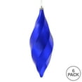 thumbnail image 3 of Vickerman 8" Purple Shiny Swirl Finial Ornament, Pack of 6, 3 of 3