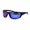 Black Blue Mirror, variant on Mens Tac Polarized Light Weight Warp Around Sport Plastic Sunglasses Black Blue Mirror