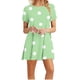 thumbnail image 1 of Vestidos de Verano de Mujer Cuello Redondo Manga Corta Impreso, Ligero Y Cómodo Vestidos Casuales para Mujeres, 1 of 6