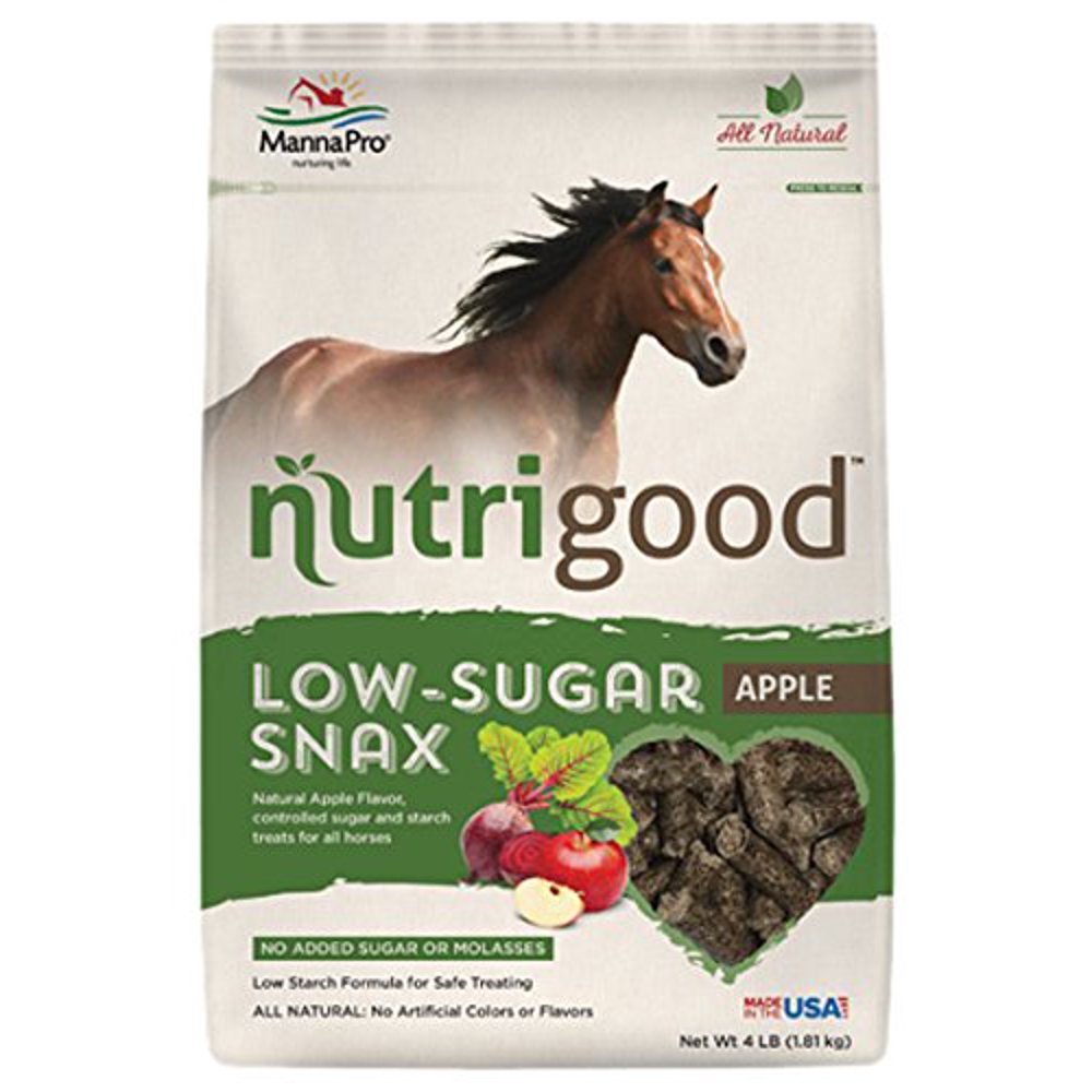 NutriGood LowSugar Snax for Horses, Apple, LowStarch formula for safe