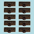 thumbnail image 2 of 10 Switch Plate Tags UPSTAIRS Name Signs Labels Cast Brass Traditional Engraved Wall Light Switch Cover Labels | Renovators Supply, 2 of 2