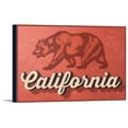 thumbnail image 1 of California - Bear Design - Lantern Press Artwork (18x12 Gallery Wrapped Stretched Canvas), 1 of 1