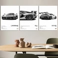 thumbnail image 5 of Póster de coche deportivo de lujo francés en blanco y negro pop, arte de pared 911 GT3 RS Turbo HD, impresión al óleo sobre lienzo, decoración para garaje y sala de estar, 5 of 5