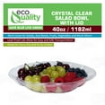 thumbnail image 5 of [100 PACK] 40oz Clear Disposable Salad Bowls with Lids - Clear Plastic Disposable Salad Containers for Lunch To-Go, Salads, Fruits, Airtight, Leak Proof, Fresh, Meal Prep | Rose Bowl Container (40 OZ), 5 of 7