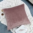 thumbnail image 3 of Home Soft Things Faux Fur Throw Pillow Cover 4 Piece Set-Lilas - 20" x 20", 3 of 9