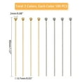 thumbnail image 2 of 200 pcs Straight Pins 40mm 304 Stainless Steel Head Pin Findings for Earring Pendant Jewelry Making Golden/Silver, 2 of 7