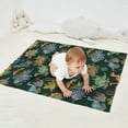 thumbnail image 2 of DarkGreen Cartoon Dinosaurs Jungle Pattern Blanket,Comfortable Soft Flannel Throw Blanket,All Season,Warm Lightweight Blankets for Sofa Bed Couch Living Room Chair,30"x40", 2 of 4